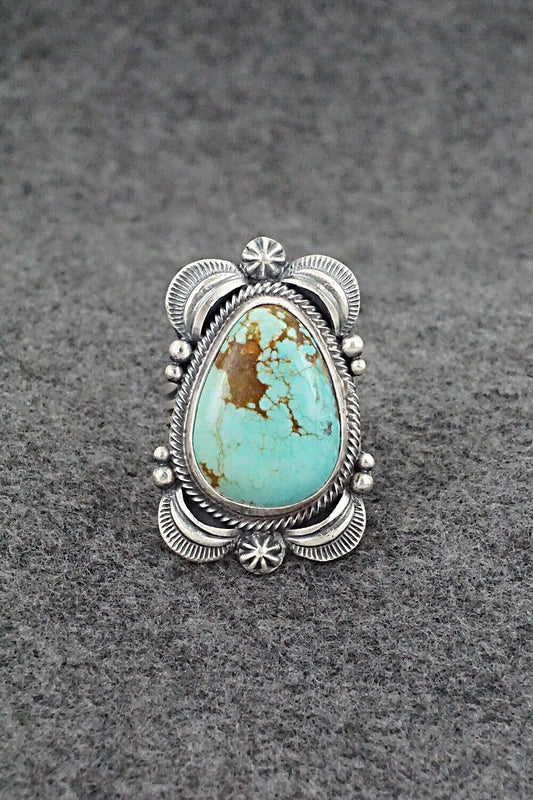 Turquoise & Sterling Silver Ring - Randy Boyd - Size 8.5