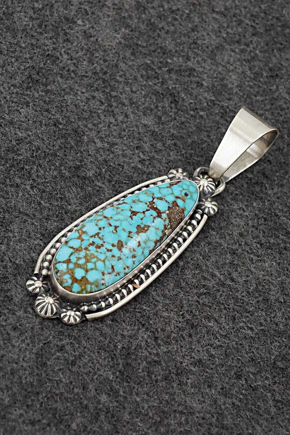 Turquoise & Sterling Silver Pendant - Darrin Livingston