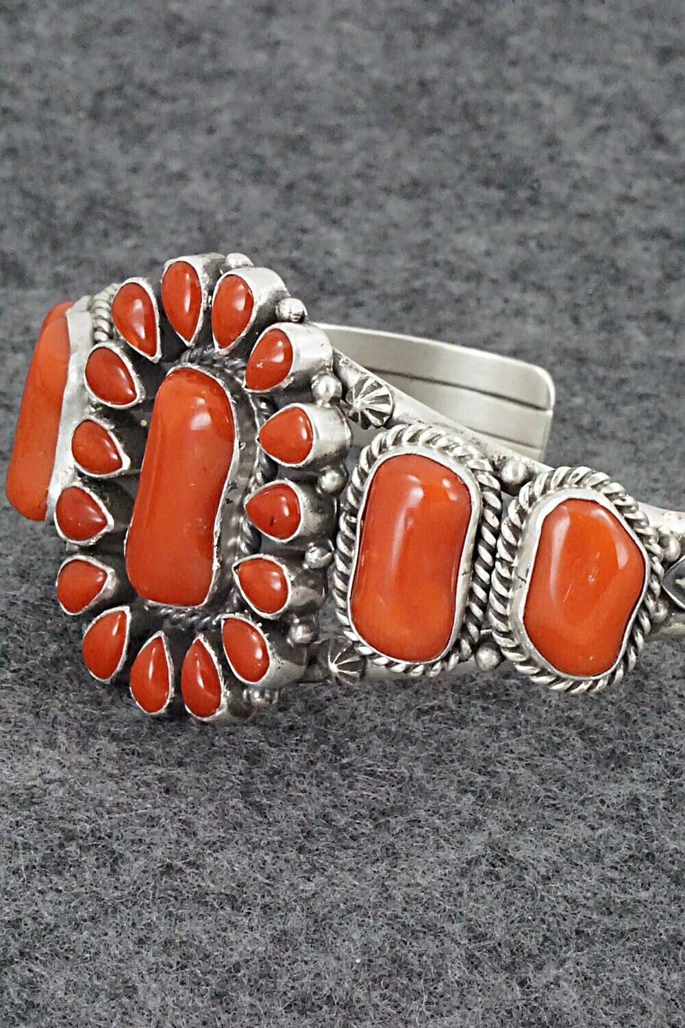 Coral & Sterling Silver Bracelet - Derrick Gordon