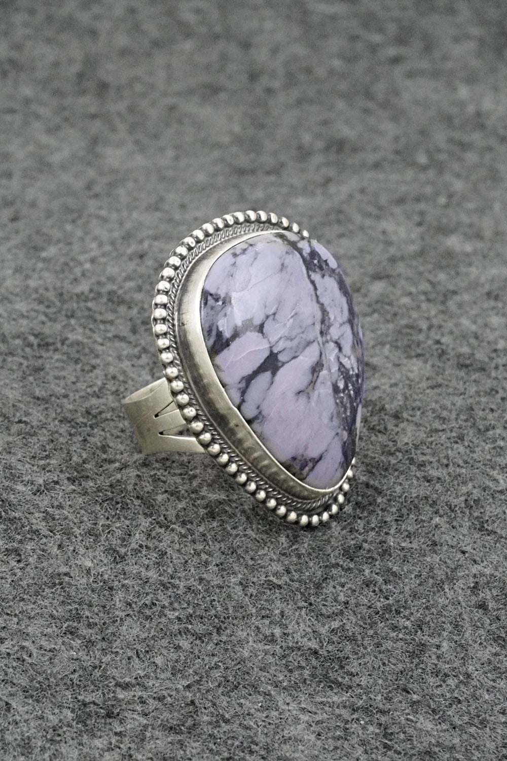 Morado & Sterling Silver Ring - Darrin Livingston - Size 9.5