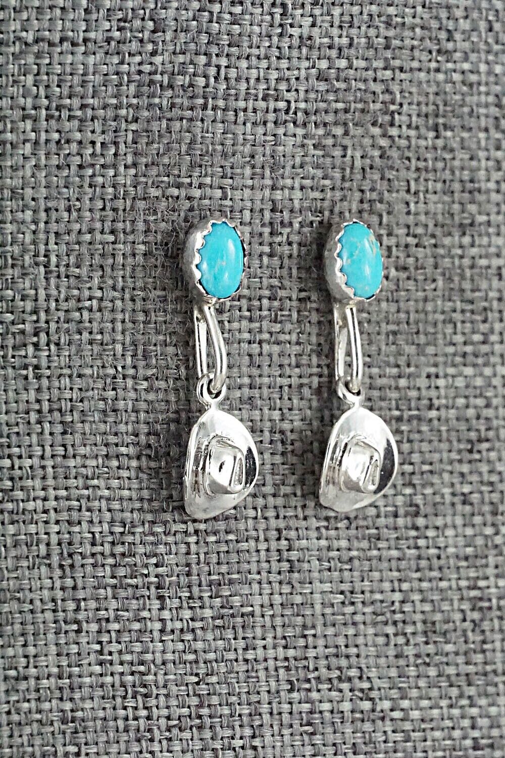 Turquoise & Sterling Silver Earrings - Sharon McCarthy