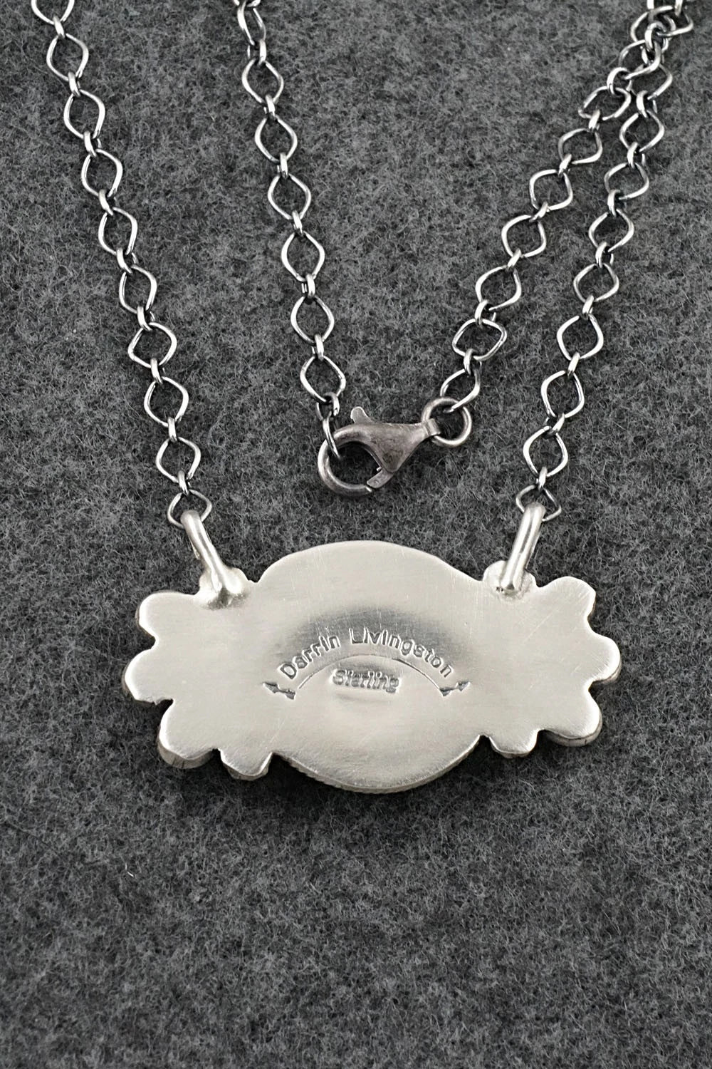 Turquoise & Sterling Silver Necklace - Darrin Livingston