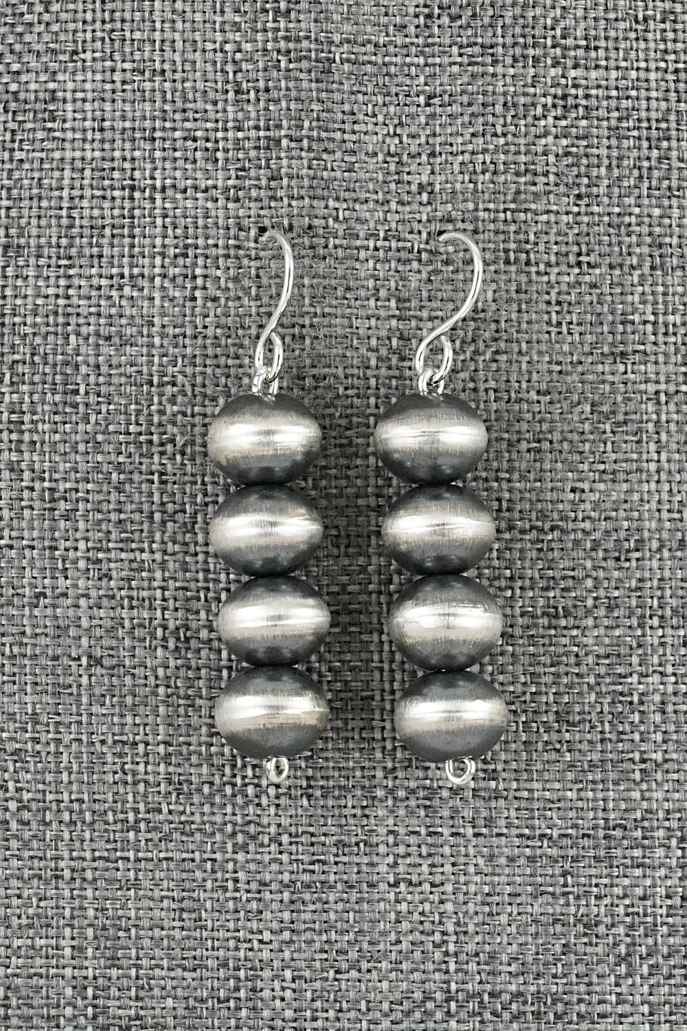 Sterling Silver Navajo Pearl Earrings - Crystal Haley