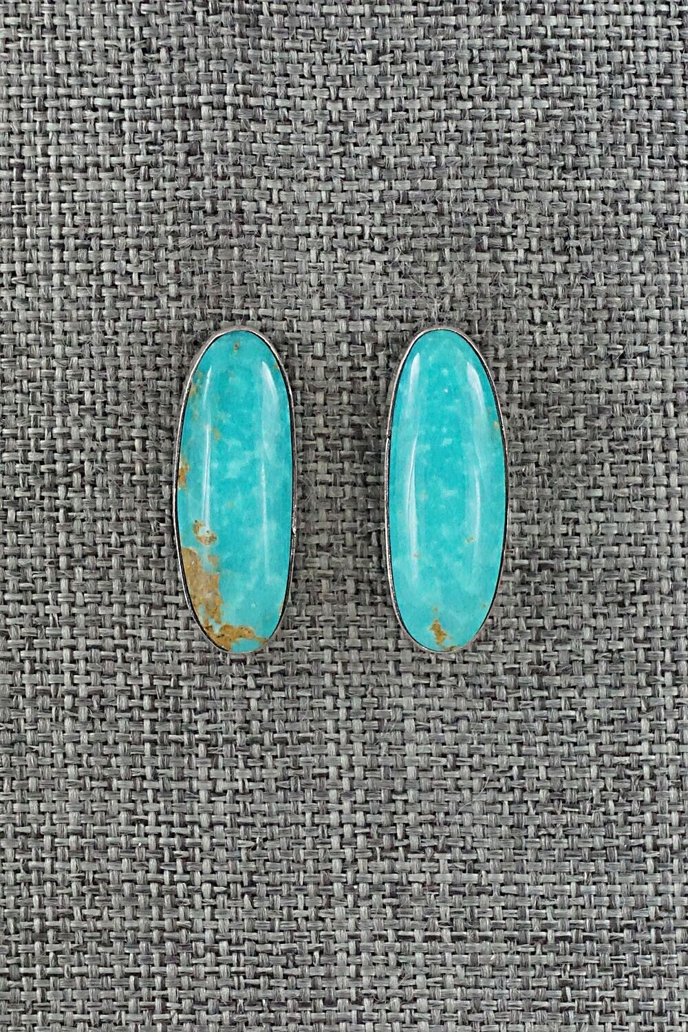 Turquoise & Sterling Silver Earrings - Marco Begaye