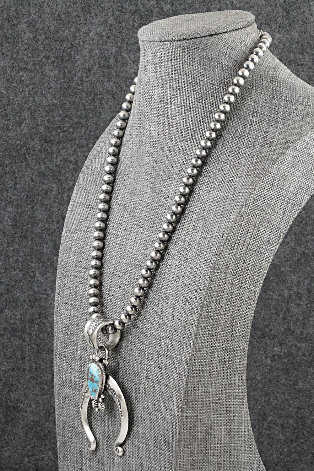 Turquoise & Sterling Silver Necklace - Samuel Yellowhair