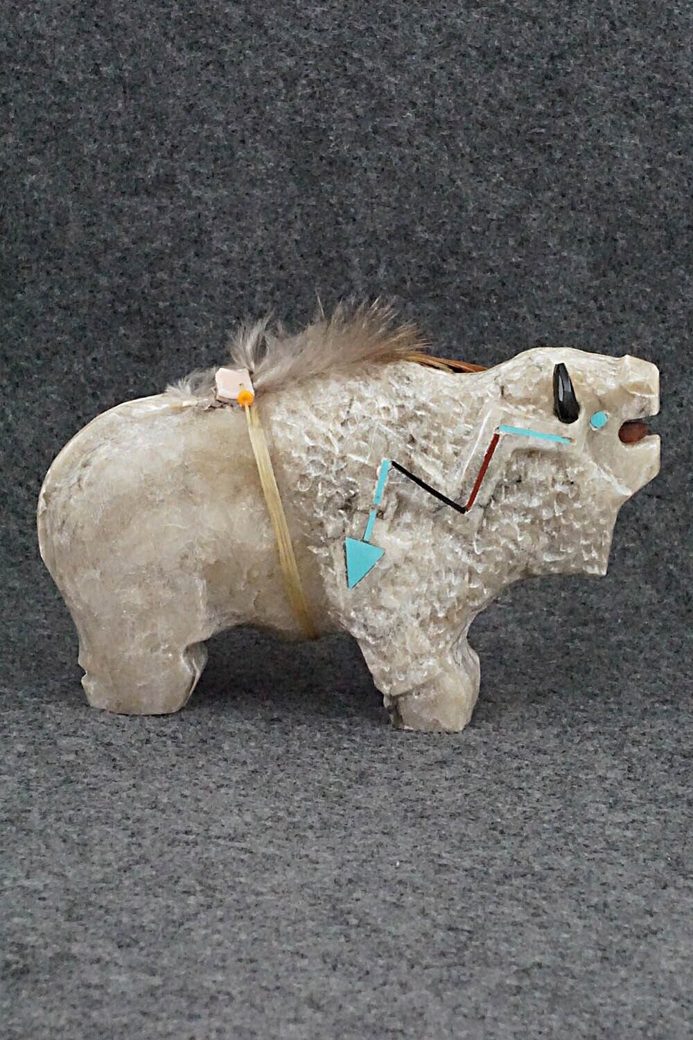 Buffalo Navajo Fetish Carving - Ben Livingston