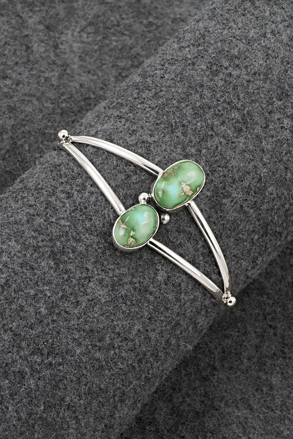 Turquoise & Sterling Silver Bracelet - Eugene Gruber