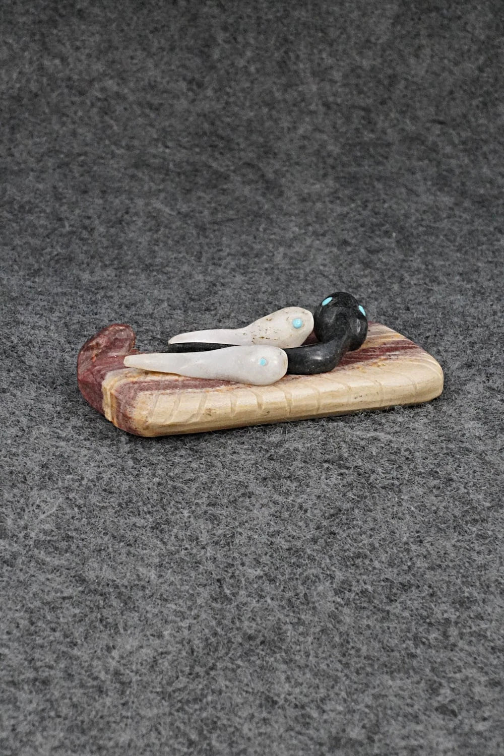 Tadpoles Zuni Fetish Carving - Lance Cheama