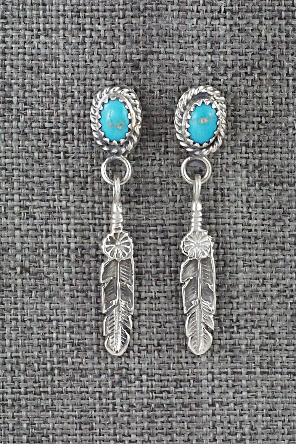 Turquoise and Sterling Silver Earrings - Emery Spencer