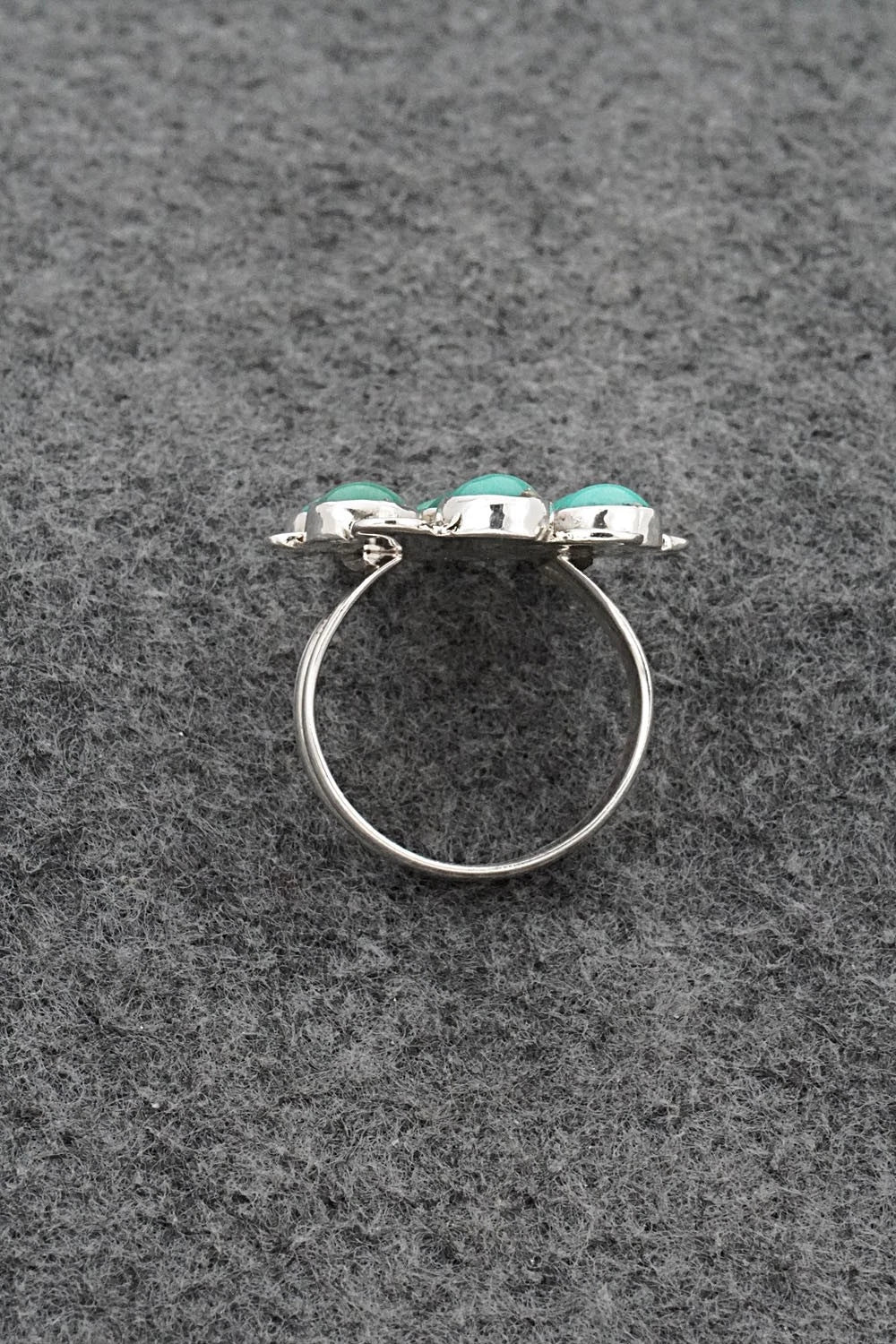 Turquoise & Sterling Silver Ring - Priscilla Reeder - Size 10