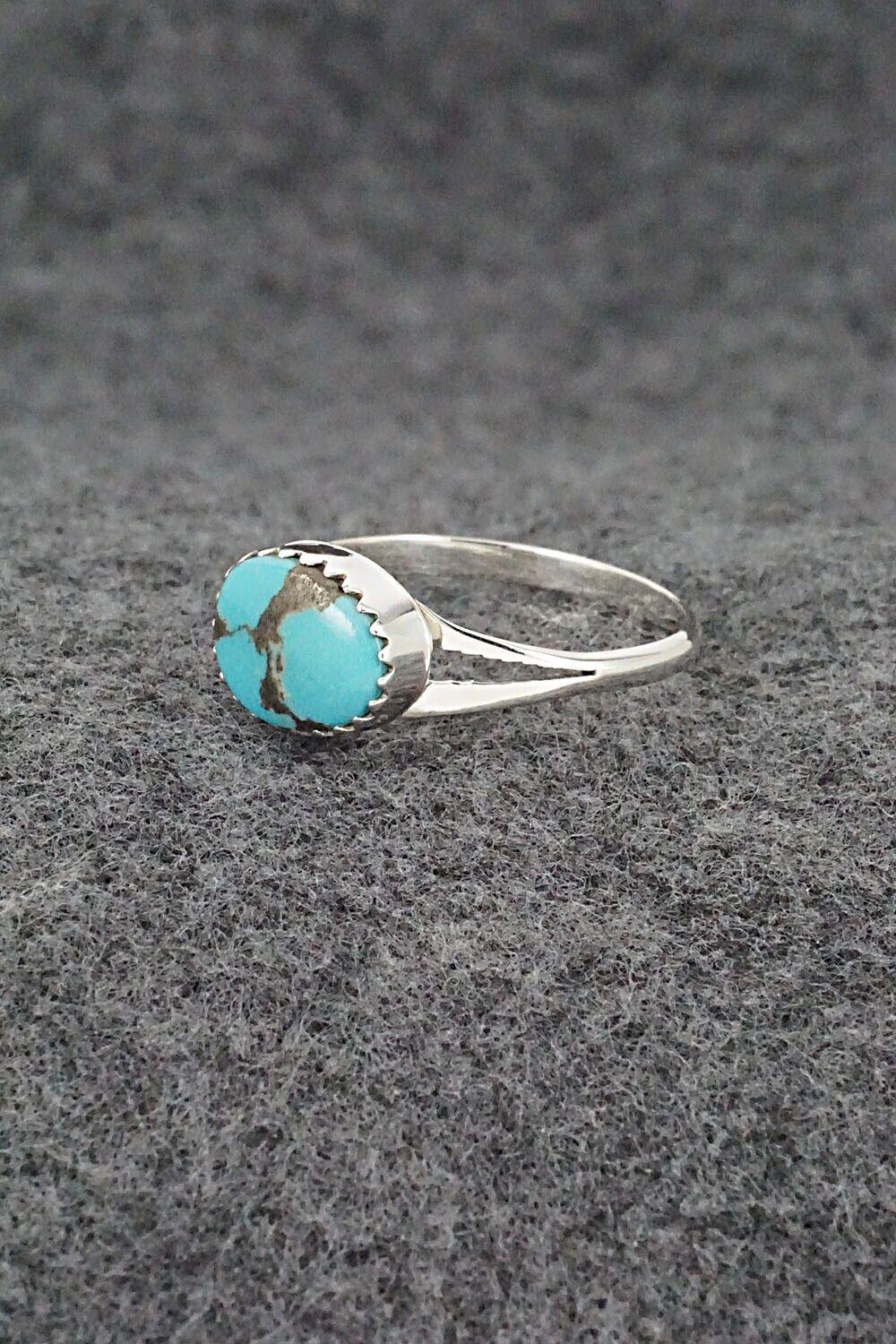 Turquoise & Sterling Silver Ring - Theresa Smith - Size 9