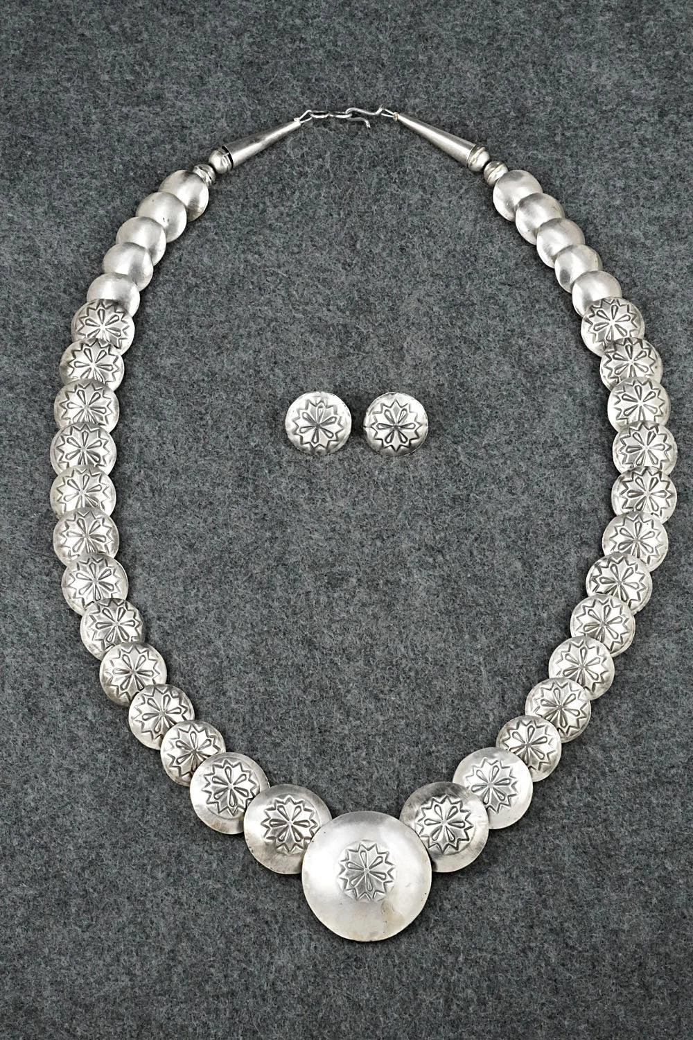 Sterling Silver Necklace and Earrings Set - Tim Thompson