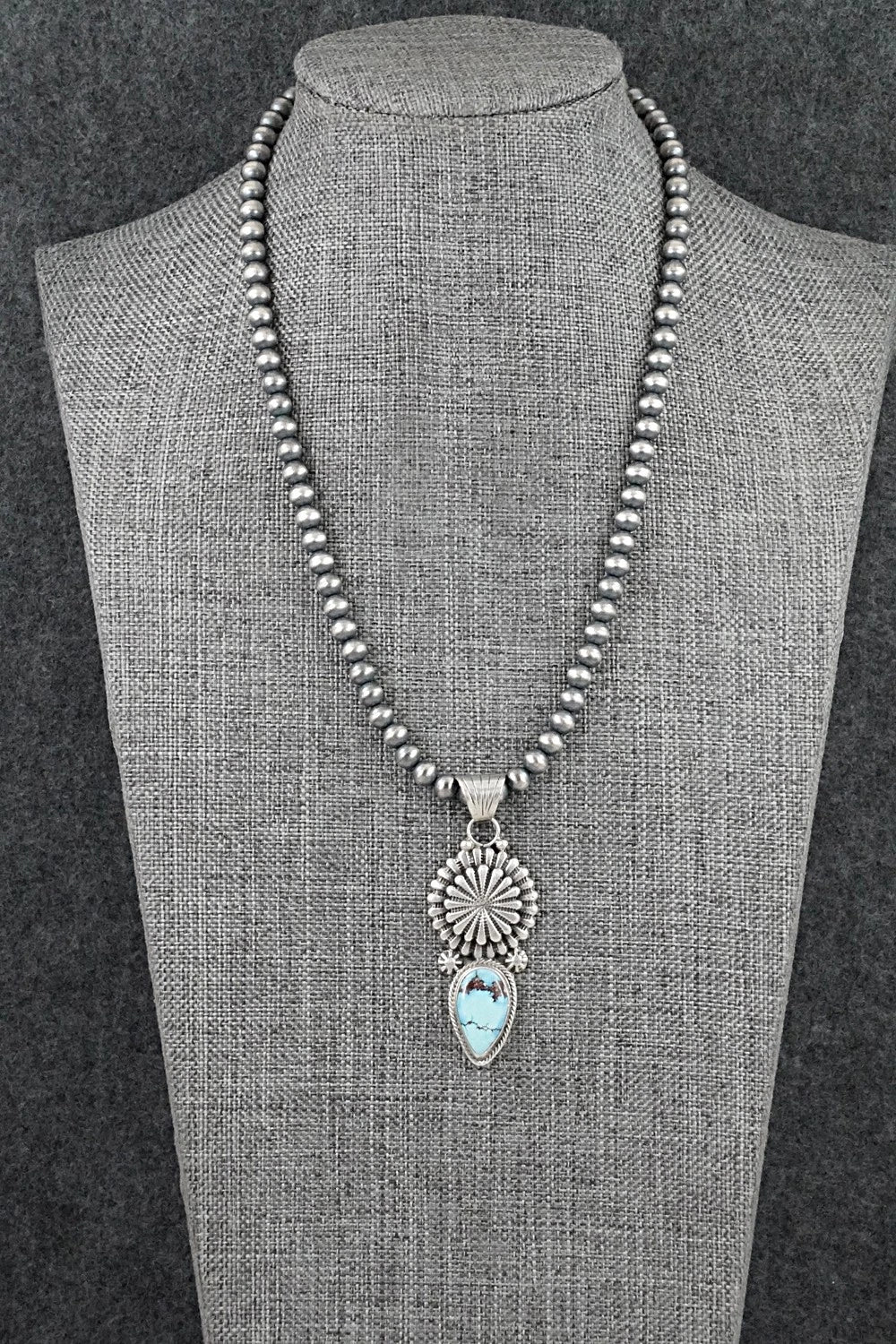 Turquoise & Sterling Silver Necklace - Sharon McCarthy
