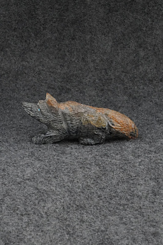 Wolf Zuni Fetish Carving - Tony Mackel