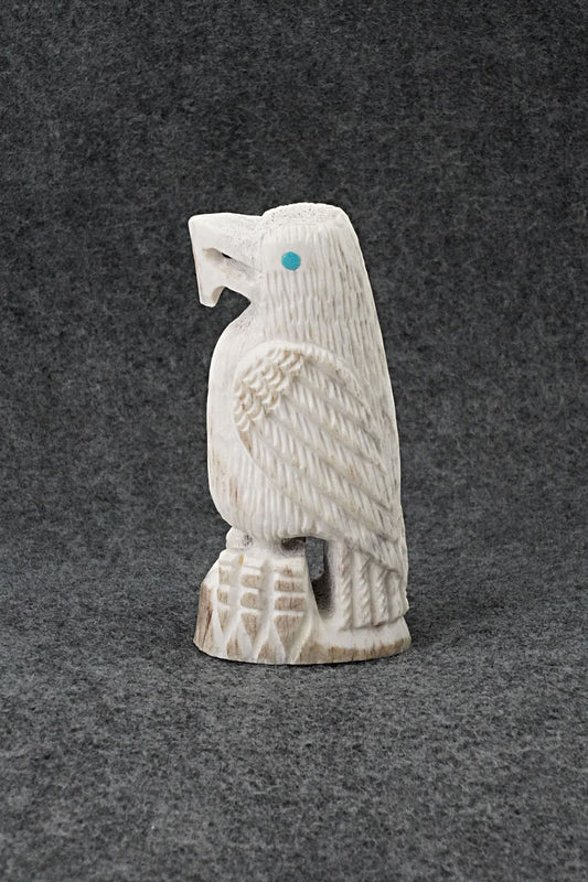 Eagle Zuni Fetish Carving - Garrick Weeka