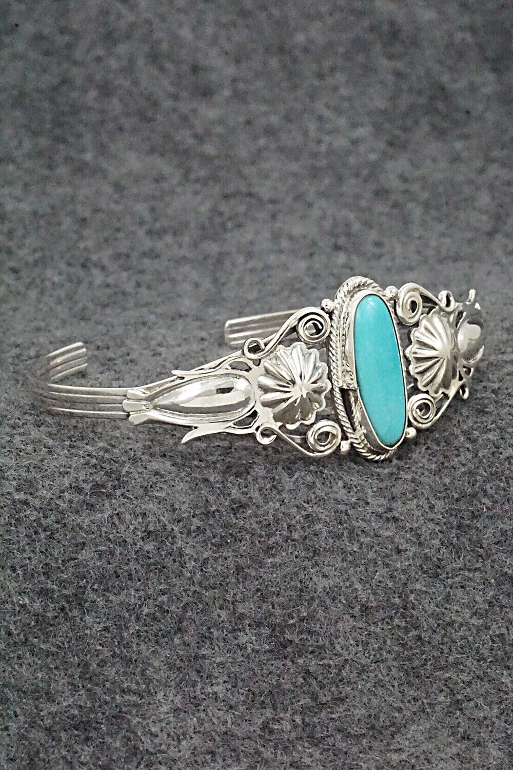 Turquoise and Sterling Silver Bracelet - Andrew Vandever