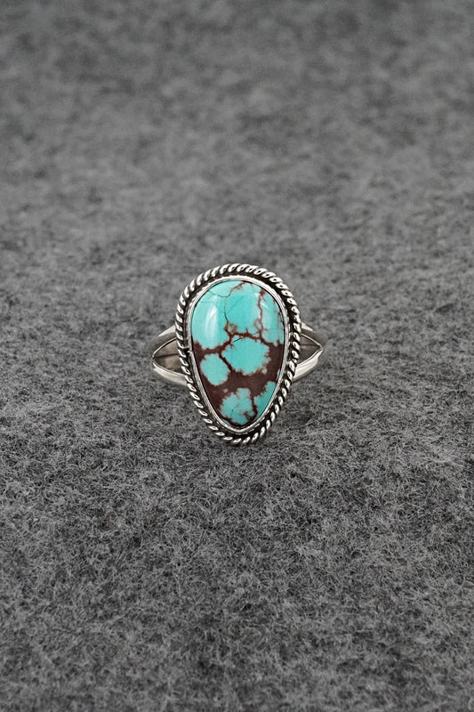 Turquoise & Sterling Silver Ring - Eugene Gruber - Size 7