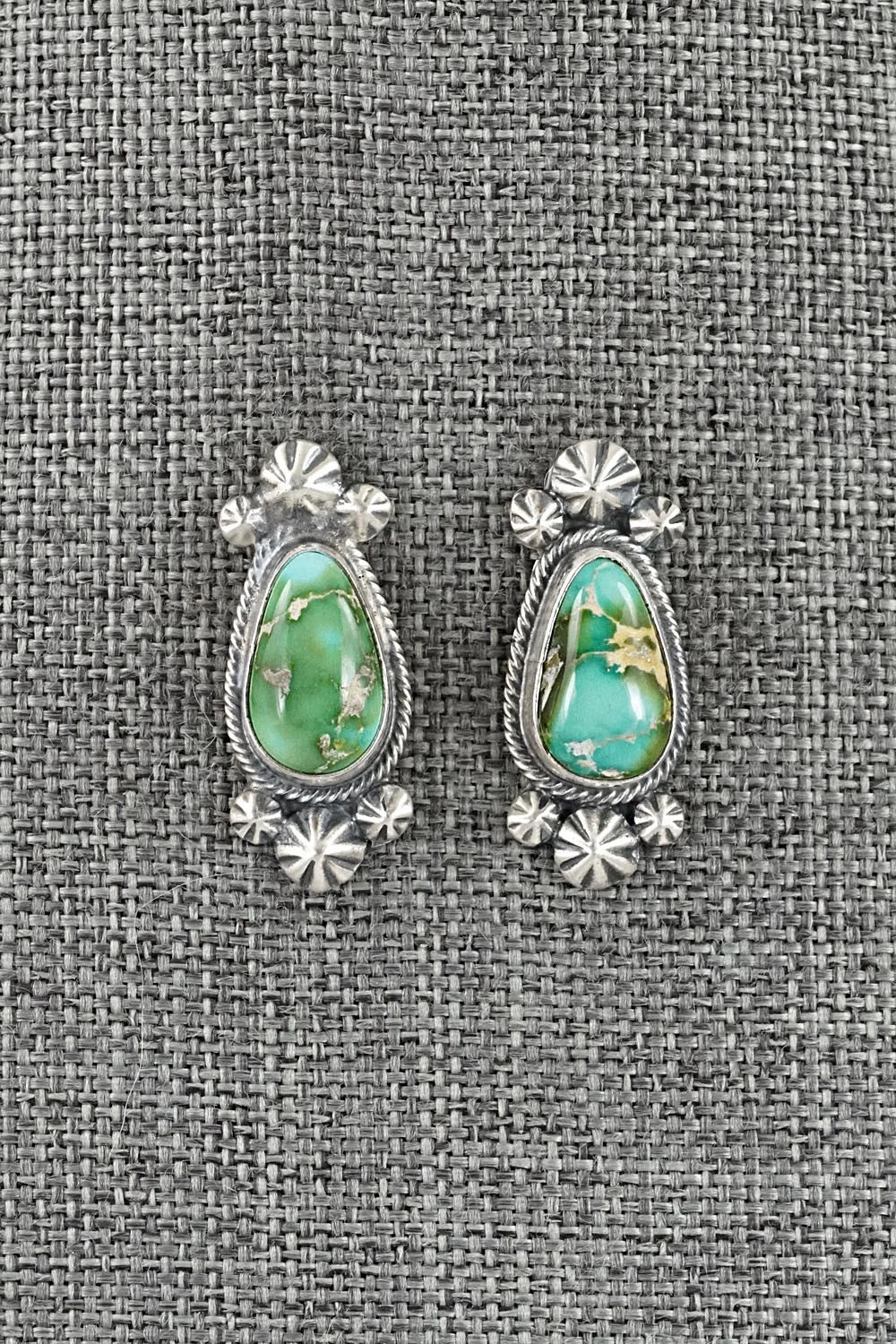 Turquoise & Sterling Silver Squash Blossom Set - Darrin Livingston