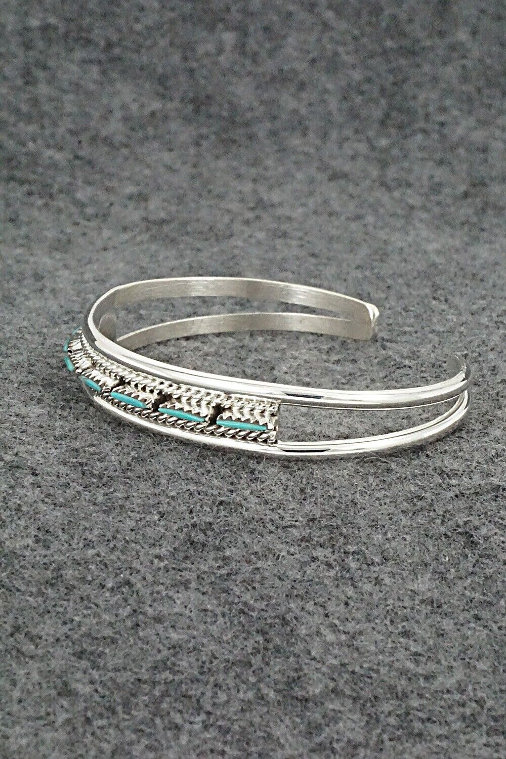 Turquoise & Sterling Silver Bracelet - Roland Francisco