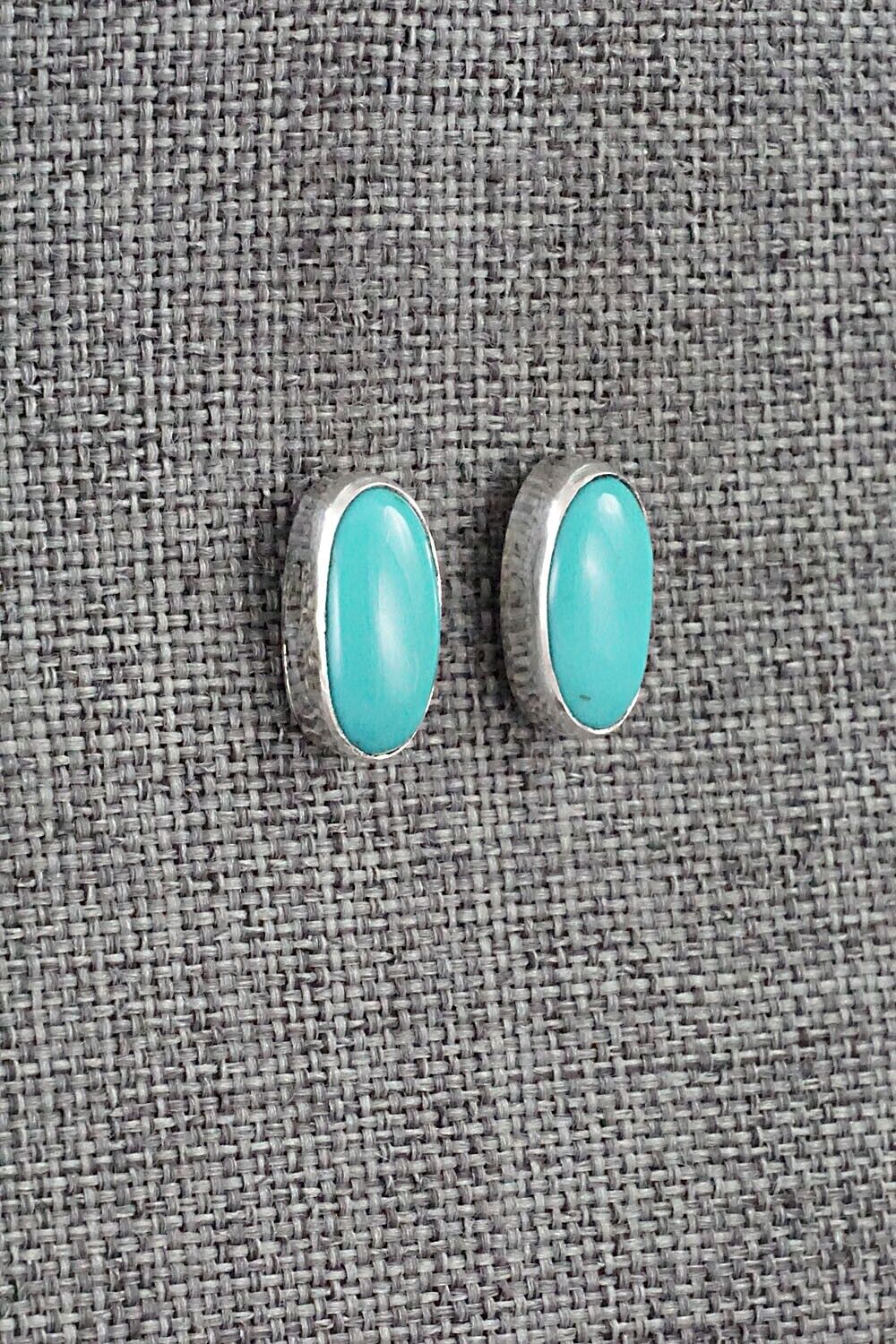 Turquoise & Sterling Silver Earrings - Marco Begaye