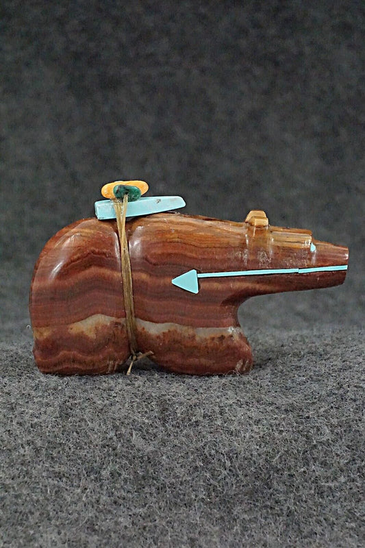 Bear Zuni Fetish Carving - Donovan Laiwakete