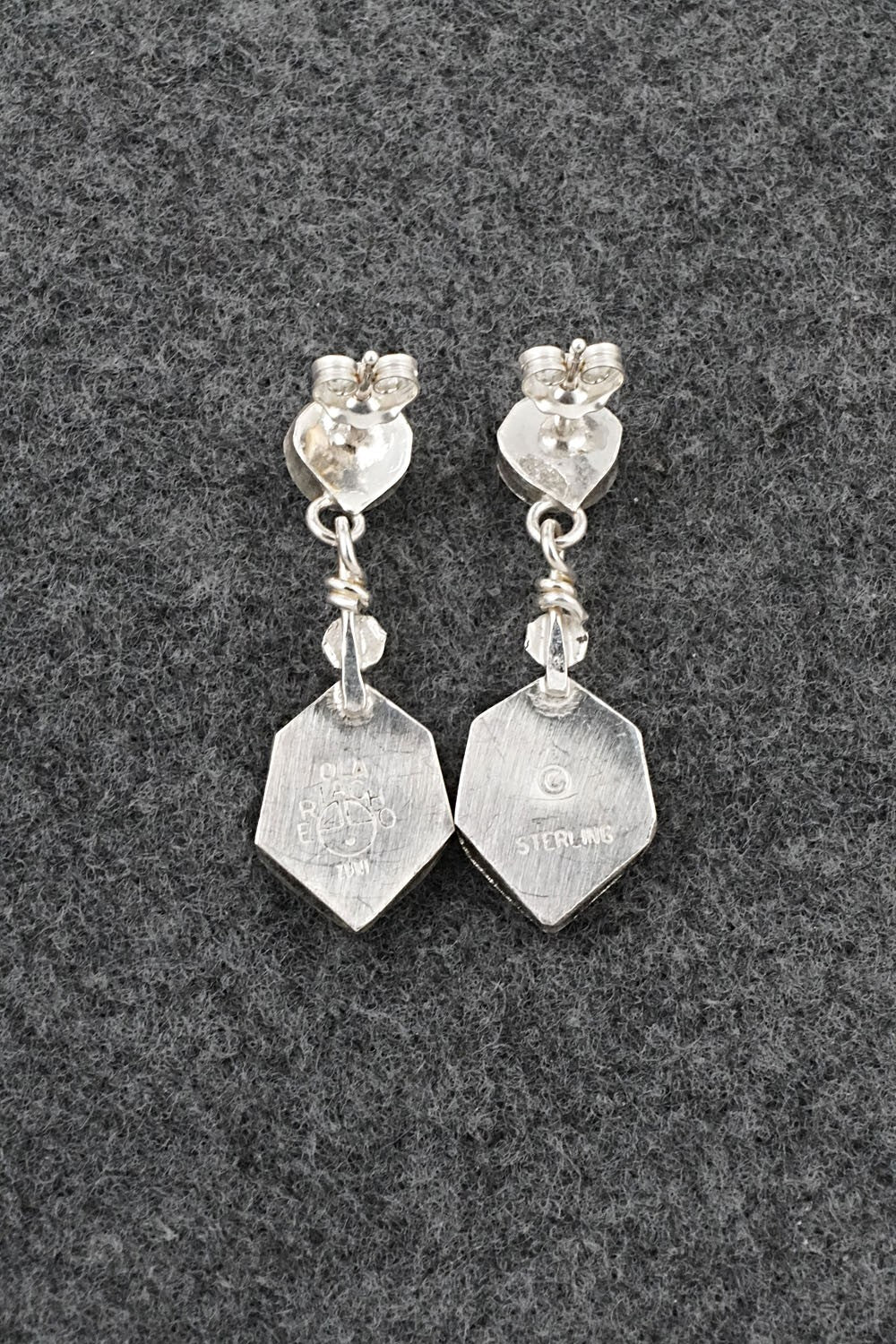 Multi-Stone Inlay & Sterling Silver Earrings - Ola Eriacho