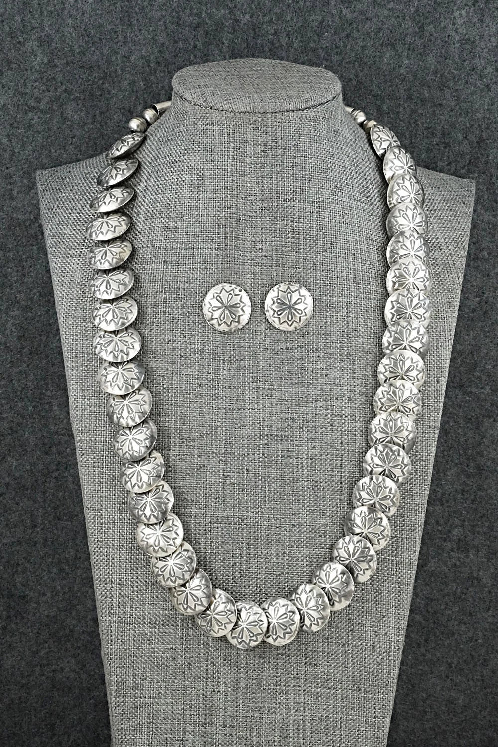 Sterling Silver Necklace and Earrings Set - Tim Thompson