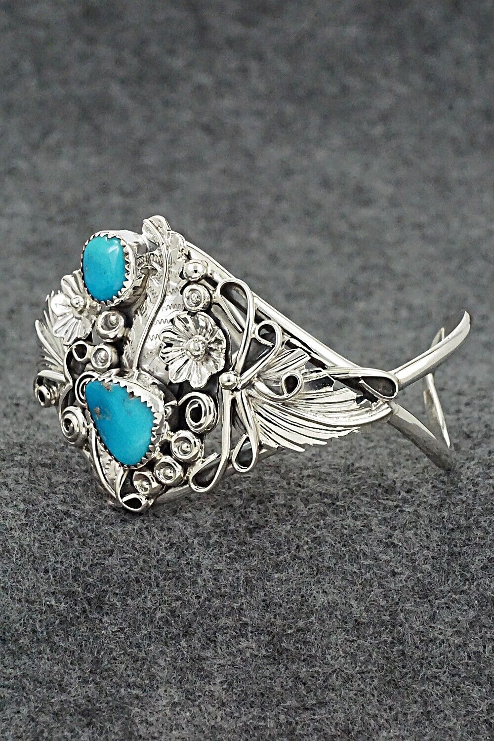 Turquoise and Sterling Silver Bracelet - Harry Yazzie