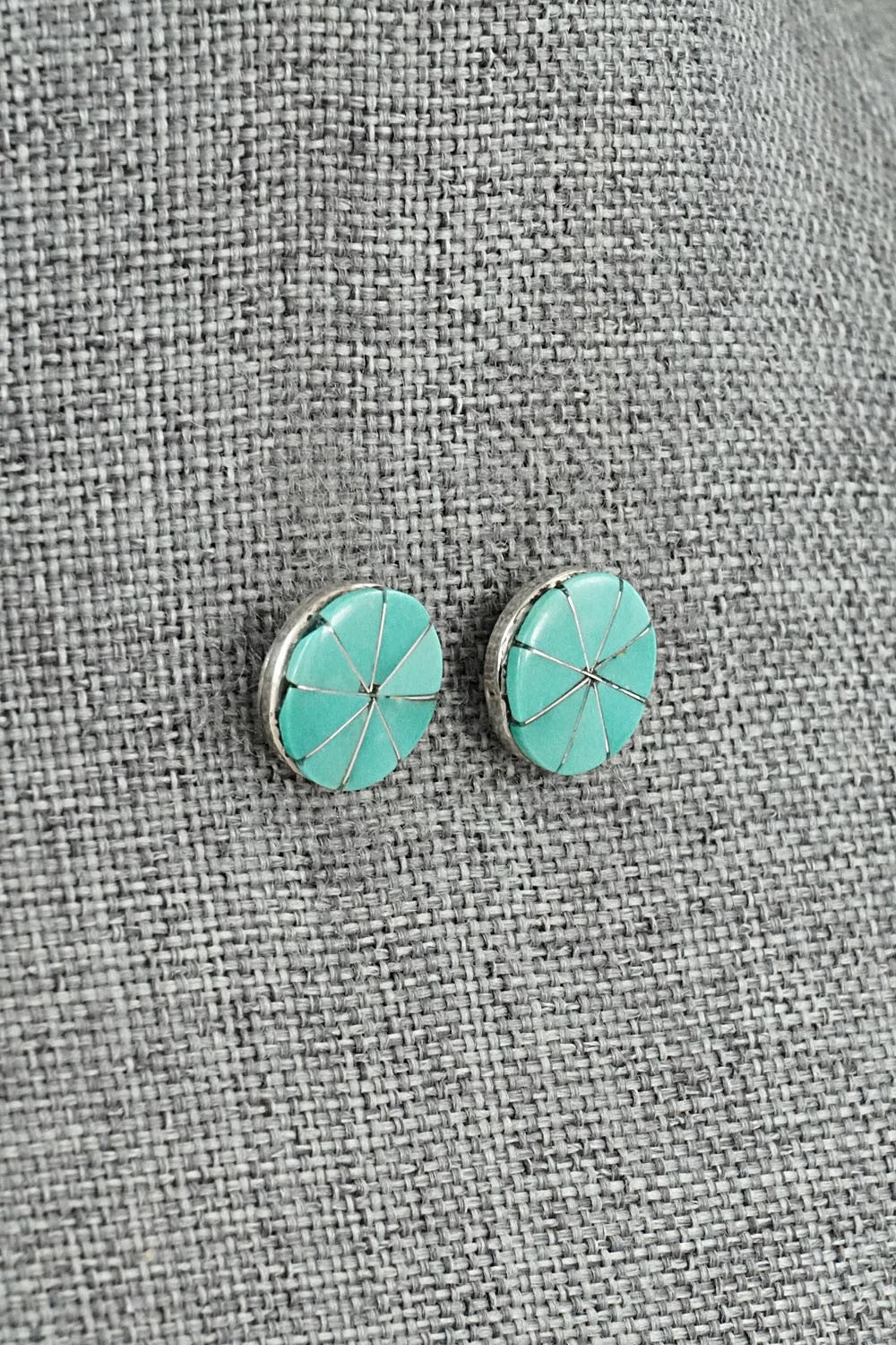 Turquoise & Sterling Silver Earrings - Johnson Laweka