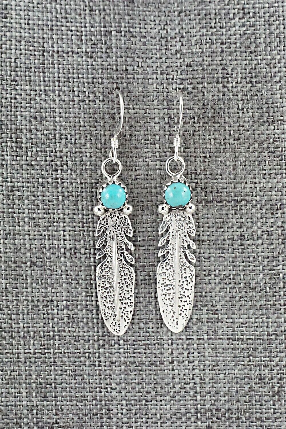 Turquoise & Sterling Silver Earrings - Rita Largo