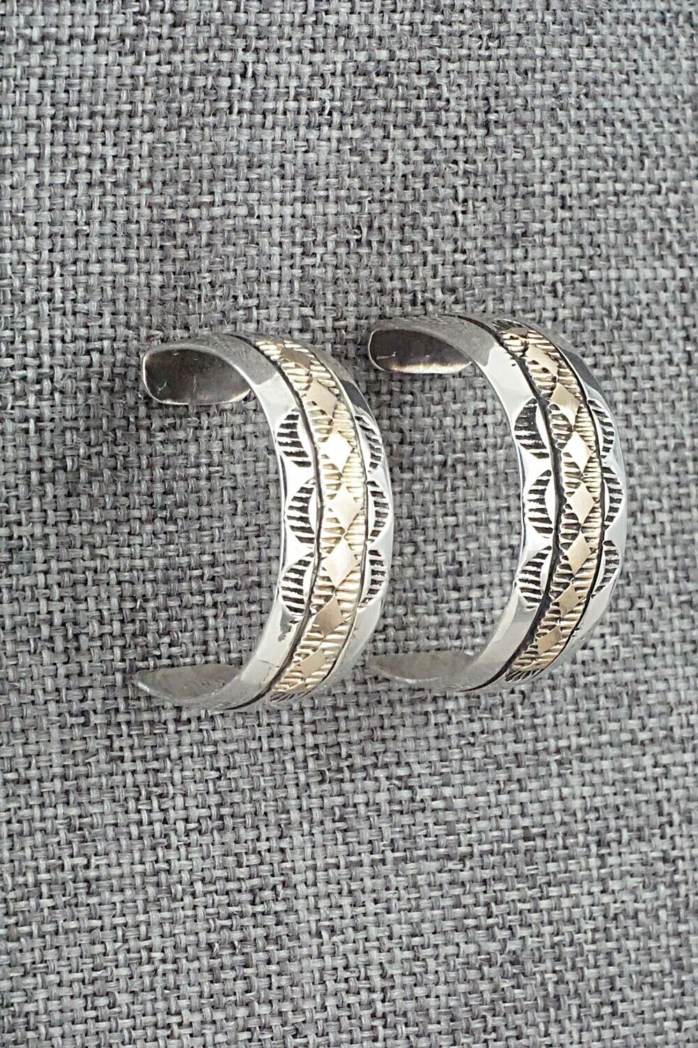 Sterling Silver & Gold Fill Hoop Earrings - Bruce Morgan