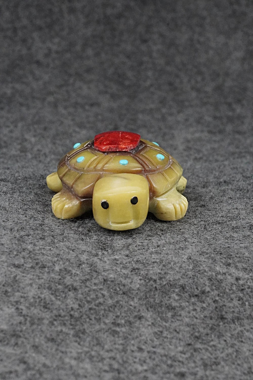Turtle Zuni Fetish Carving - Reynold Lunasee