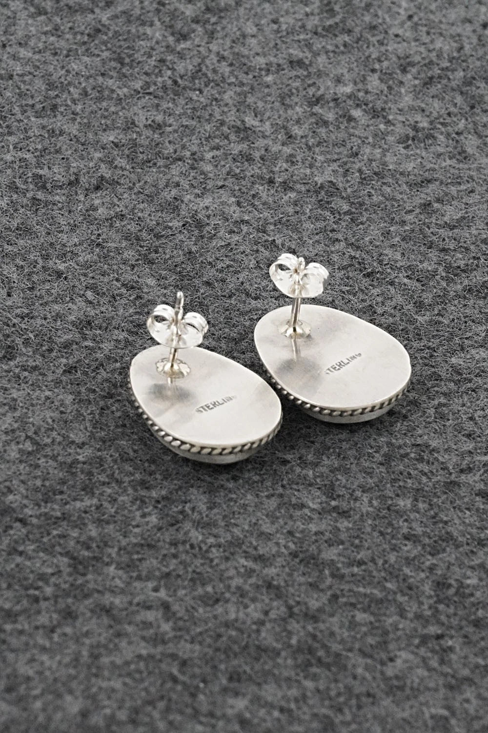 Turquoise & Sterling Silver Earrings - Rosemary Saunders