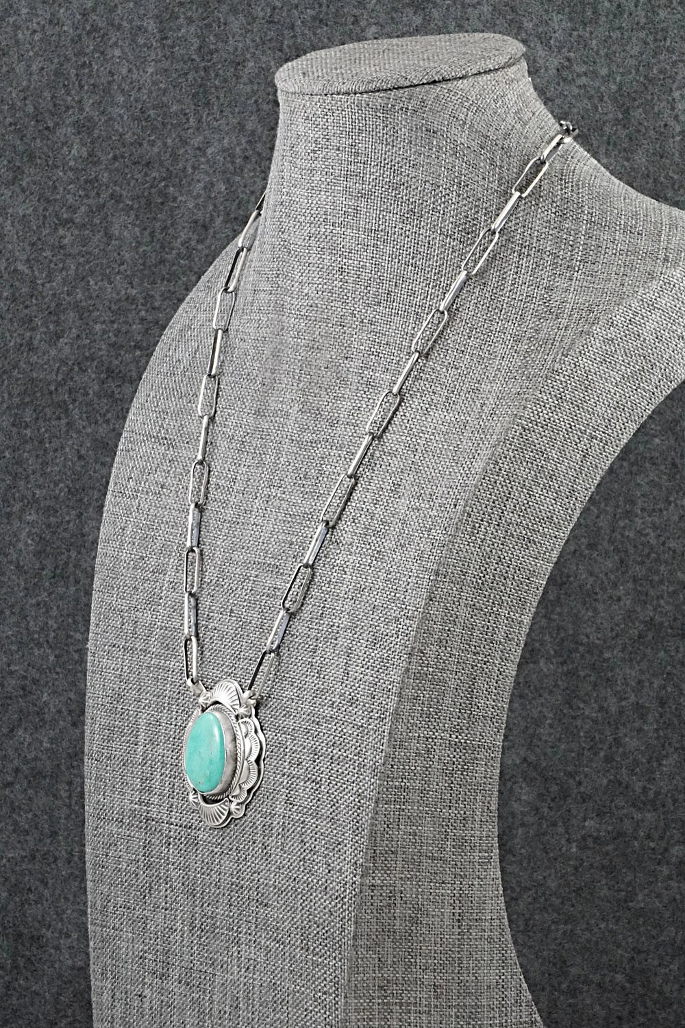 Turquoise & Sterling Silver Necklace - Randy Boyd