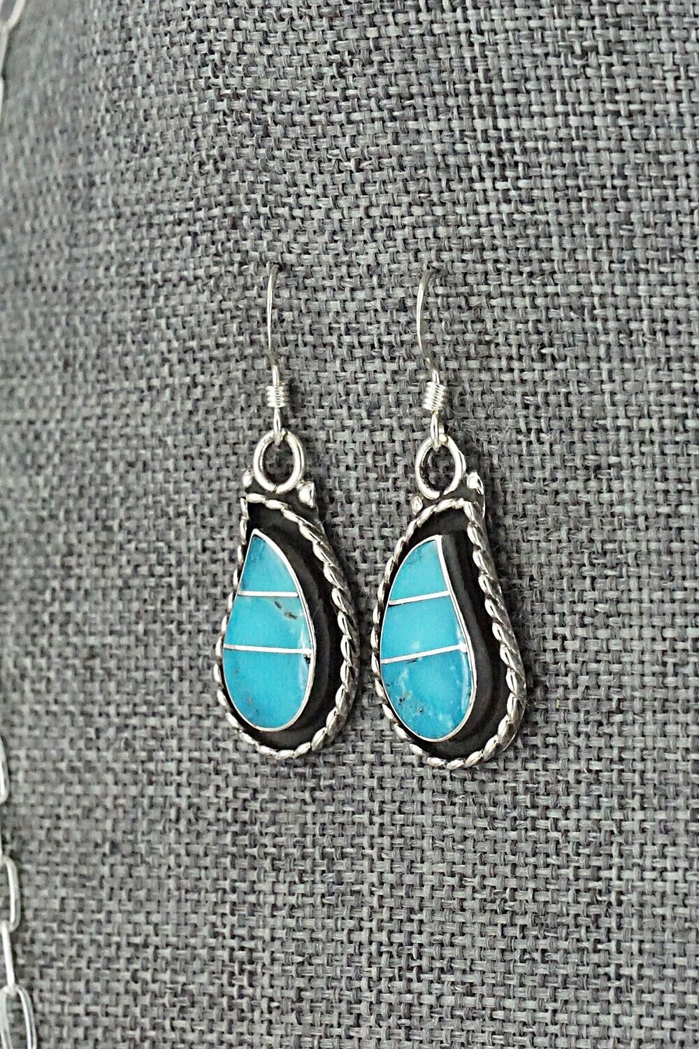 Turquoise & Sterling Silver Necklace Set - Faye Lowsayatee