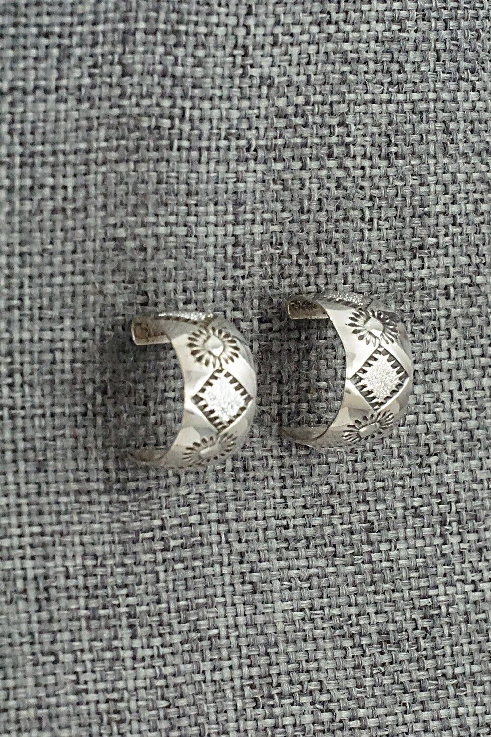 Sterling Silver Hoop Earrings - Delbert Shirley