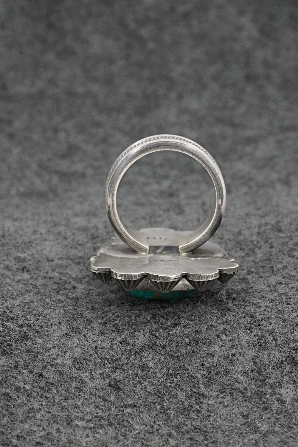 Turquoise & Sterling Silver Ring - Michael Calladitto - Size 8