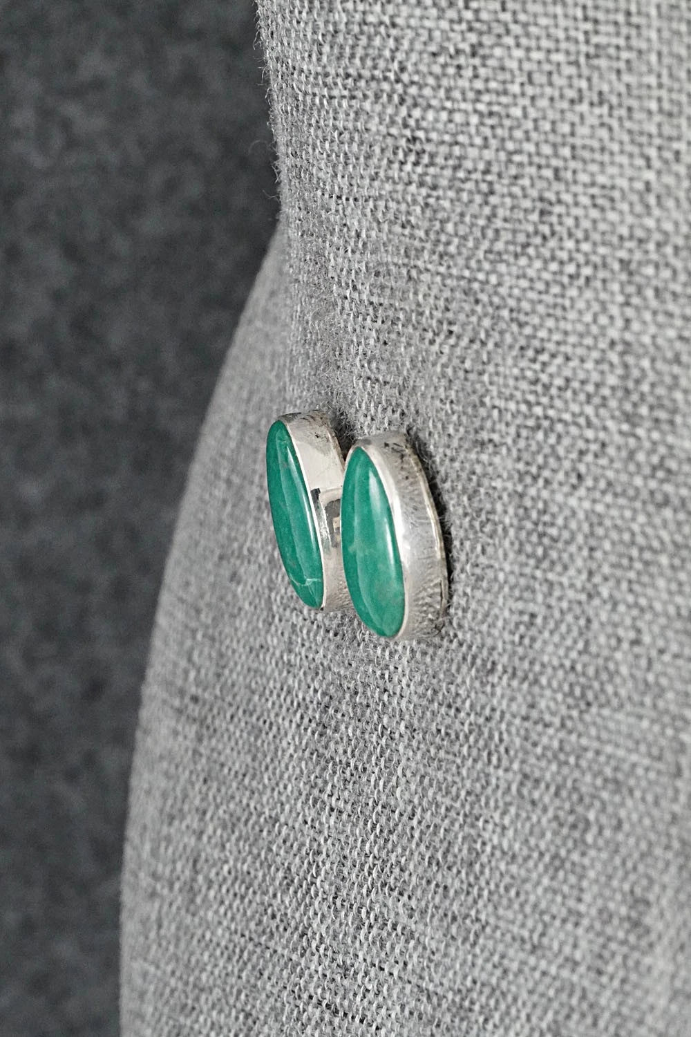 Turquoise & Sterling Silver Earrings - Rosemary Saunders