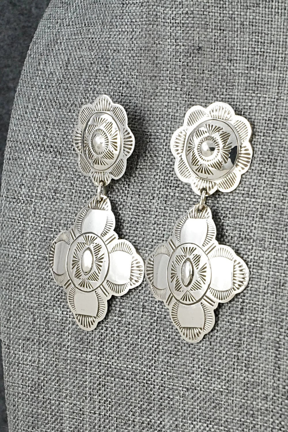 Sterling Silver Earrings - Bertha Begay