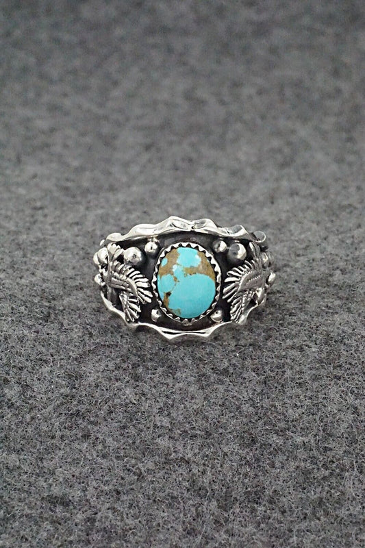 Turquoise & Sterling Silver Ring - Genevieve Francisco - Size 11