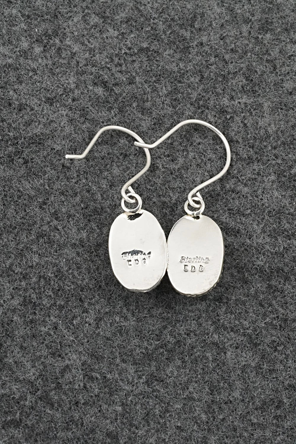 Turquoise & Sterling Silver Earrings - Eugene Gruber
