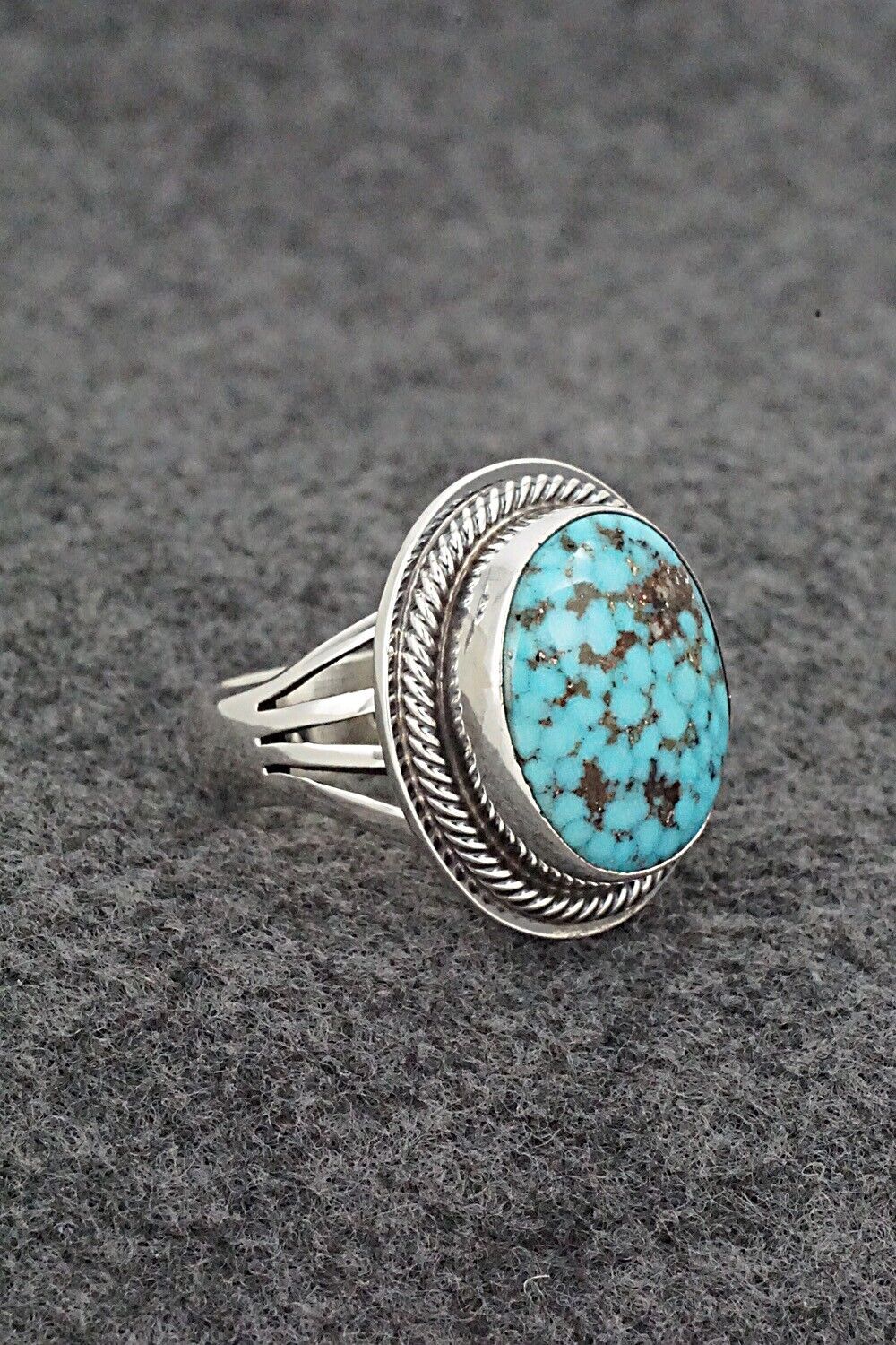 Turquoise & Sterling Silver Ring - Marita Benally - Size 8