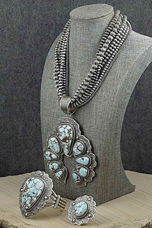 Turquoise & Sterling Silver Necklace Set - Randy Boyd