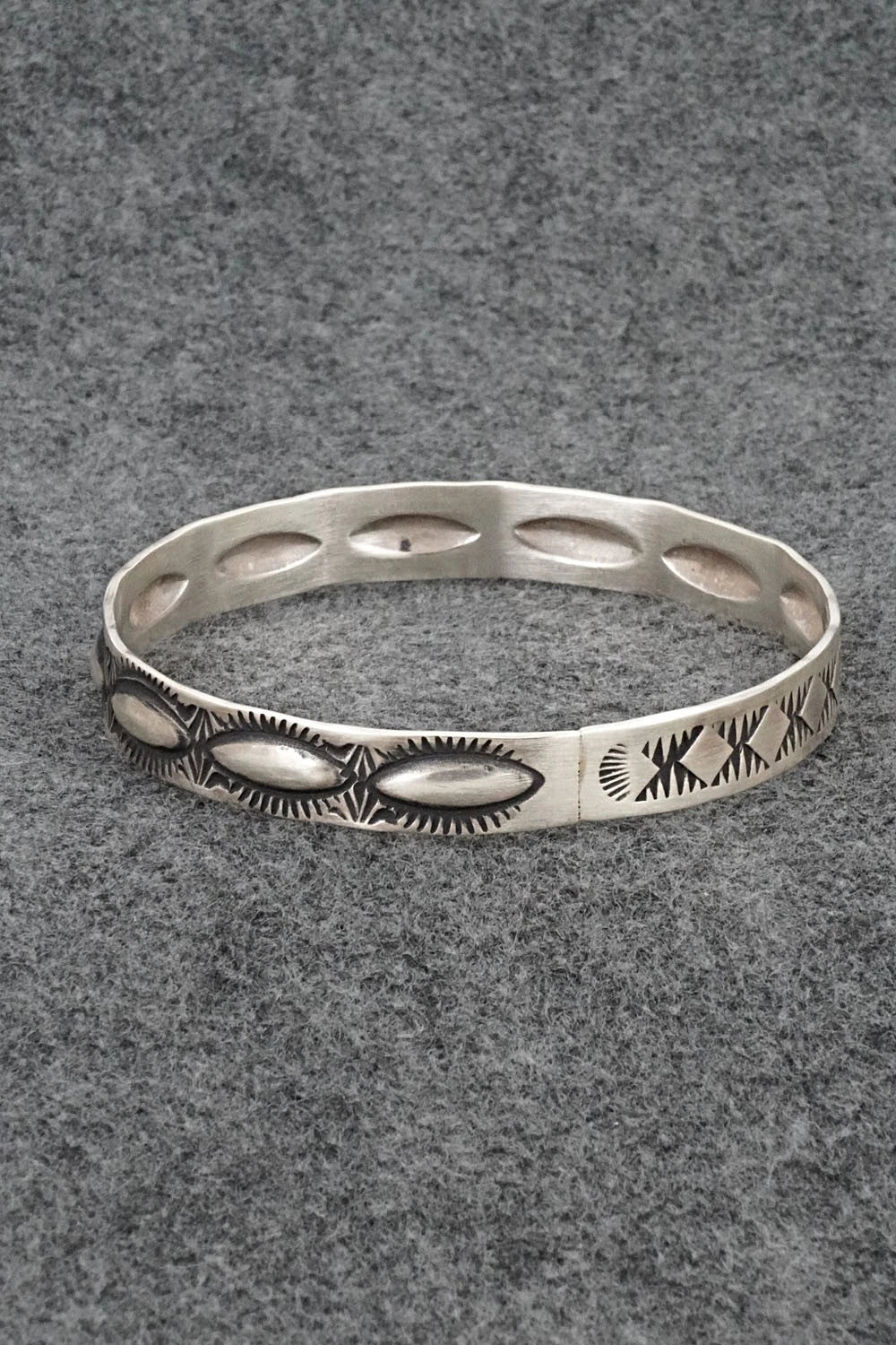 Sterling Silver Bangle Bracelet - Elvira Bill