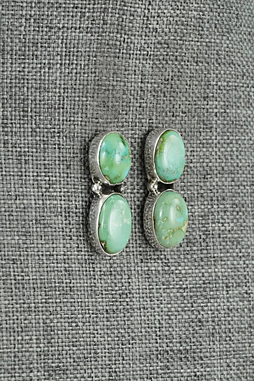 Turquoise & Sterling Silver Earrings - Rena Begay