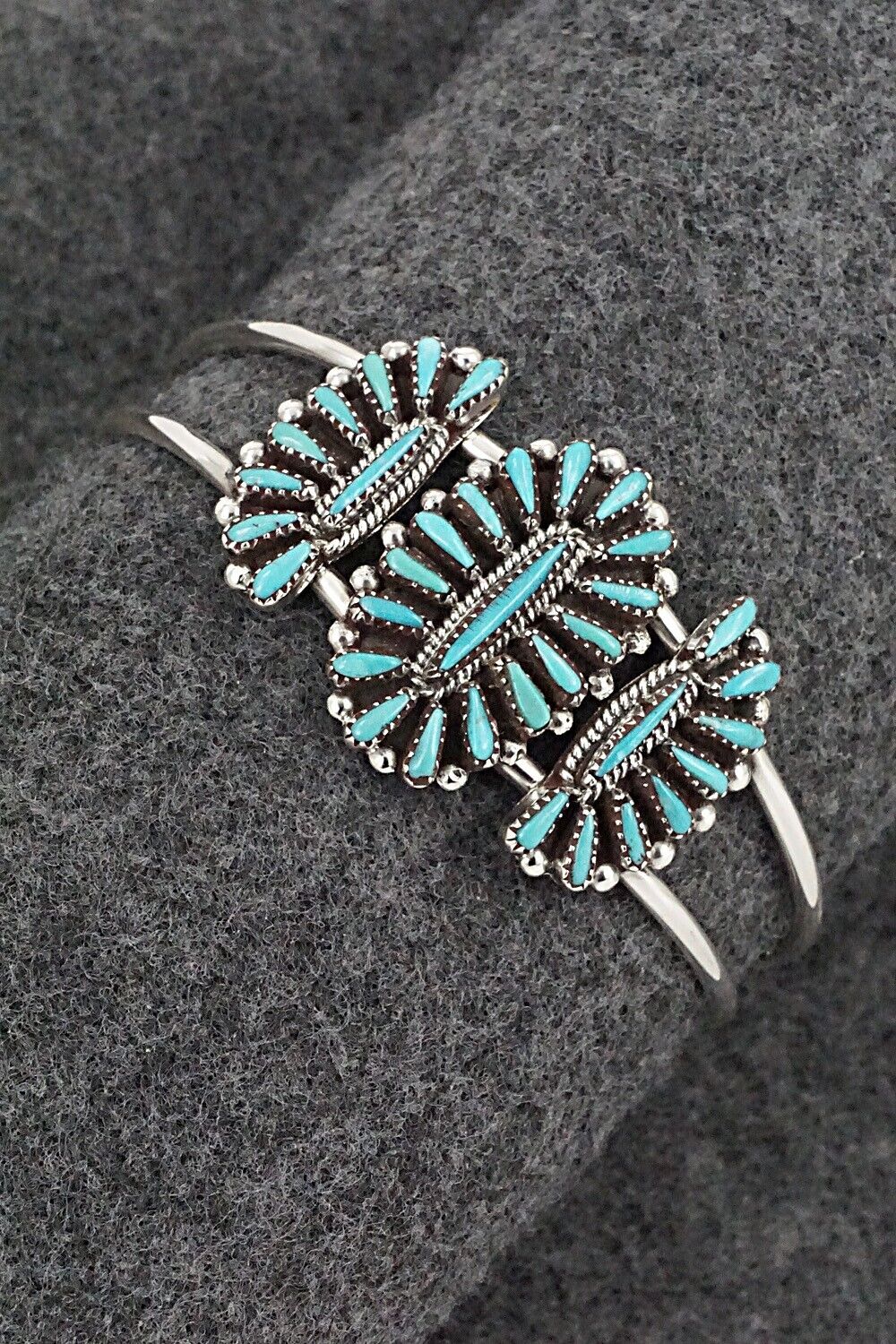 Turquoise & Sterling Silver Bracelet - Judy Wallace