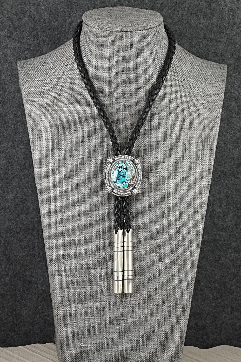 Turquoise & Sterling Silver Bolo Tie - Bob Becenti