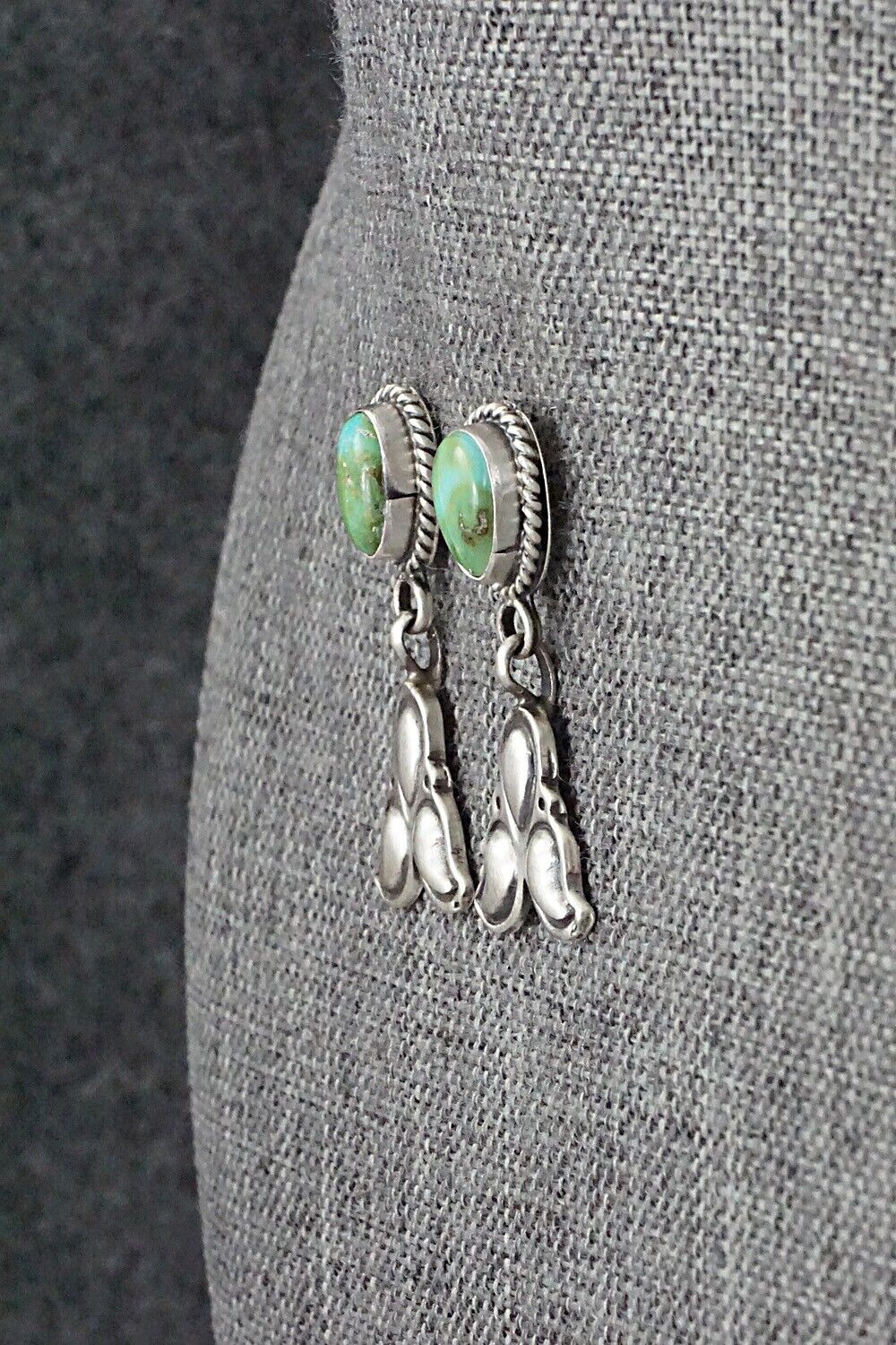 Turquoise & Sterling Silver Earrings - Bobby Platero