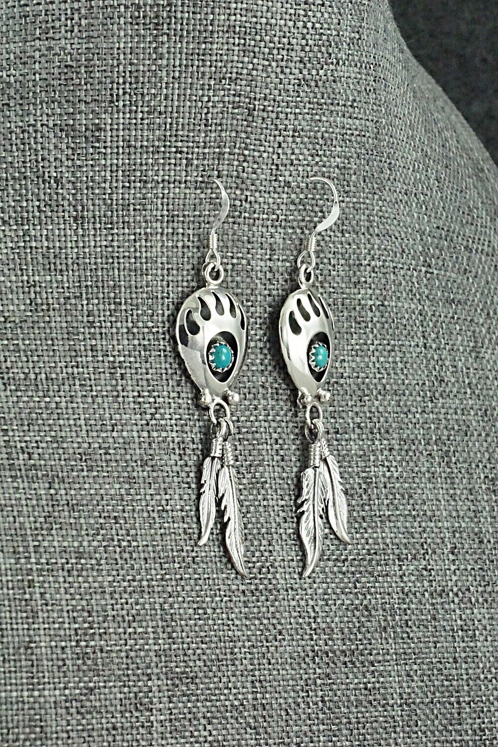 Turquoise & Sterling Silver Earrings - Annie Spencer