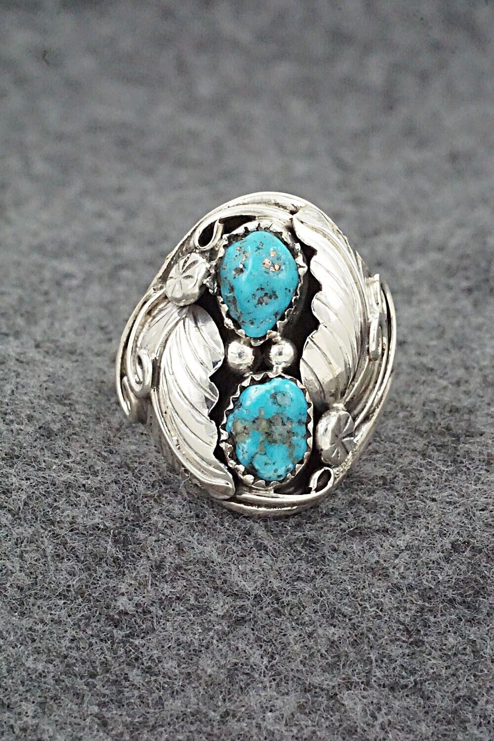 Turquoise & Sterling Silver Ring - Maxine Ramirez - Size 13